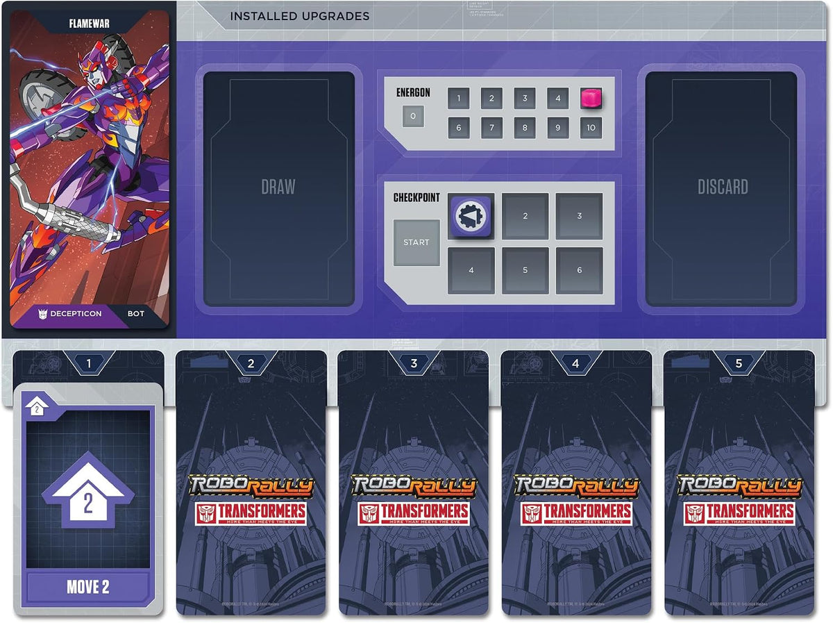 Renegade Game Studios Robo Rally Transformers Racing Board Game