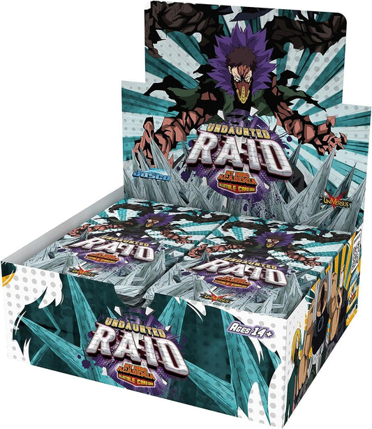 My Hero Academia Collectible Card Game Series 5: Undaunted Raid Booster Display - Contains 24 Expansion Packs of 11-Cards, Trading Card Game