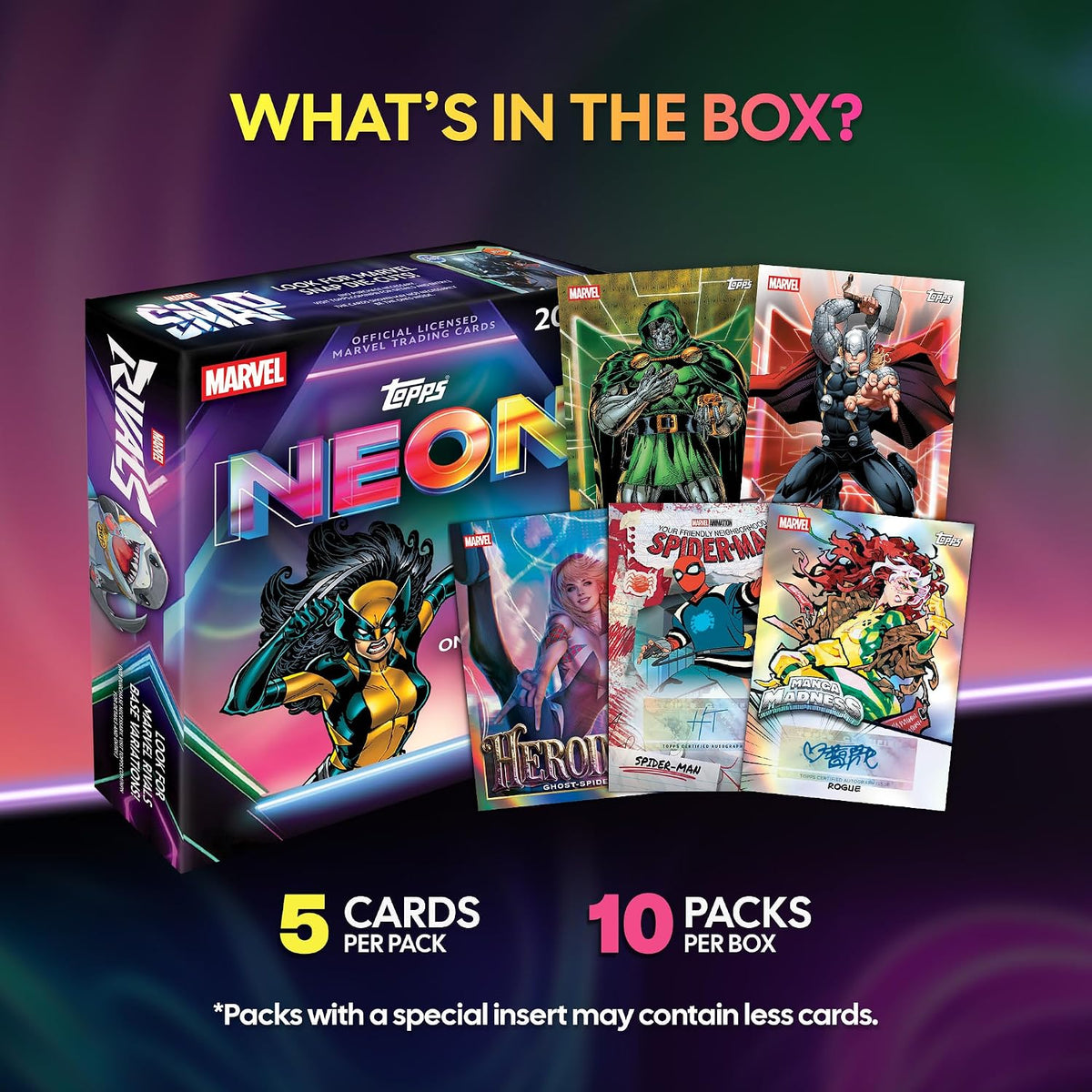 2026 Topps Neon Marvel Mega Box