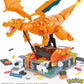 Mega Pokemon Building Toys Set Motion Charizard with 1664 Pieces and Wing Movement, for Adult Collectors