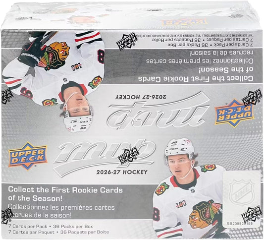 2026/27 Upper Deck MVP Hockey 36-Pack Retail Box
