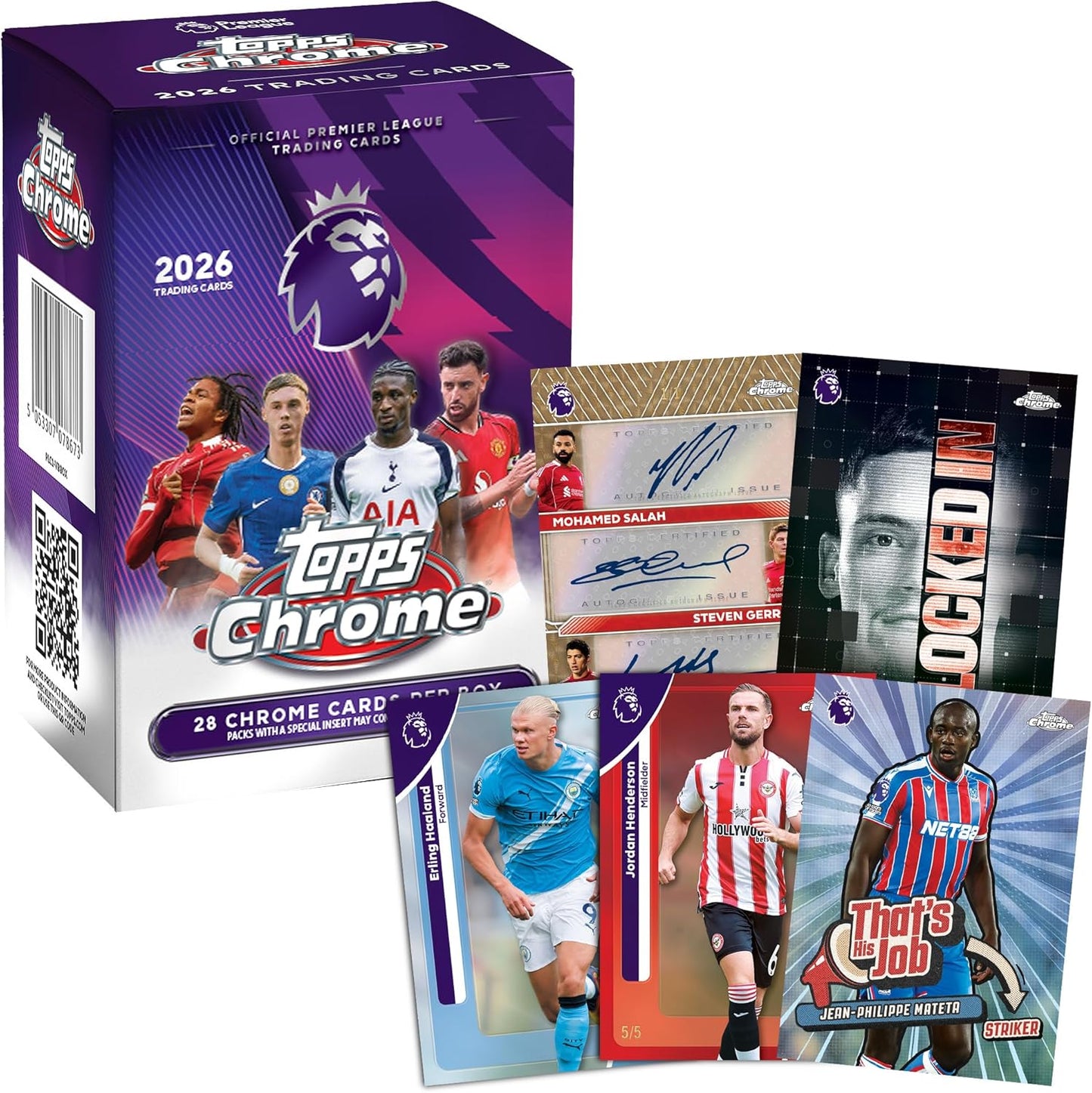 2026 Topps Chrome Premier League Soccer Value Blaster Box