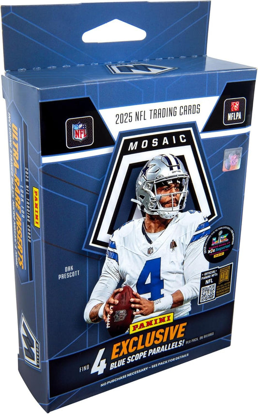 2025 Panini Mosaic Football Trading Cards Hanger Box