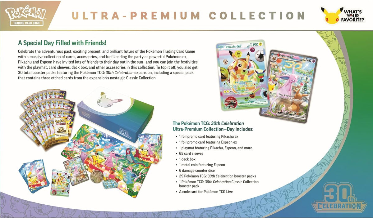 Pokemon TCG: 30th Celebration Ultra-Premium Collection - Day (Espeon) - Presale Ships 11/06/2026