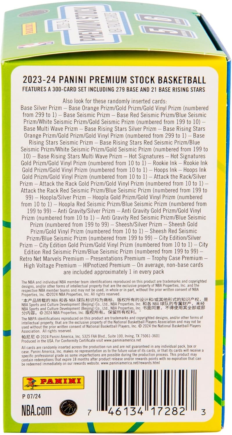 2023-24 Panini Premium Stock Basketball 6-Pack Blaster Box
