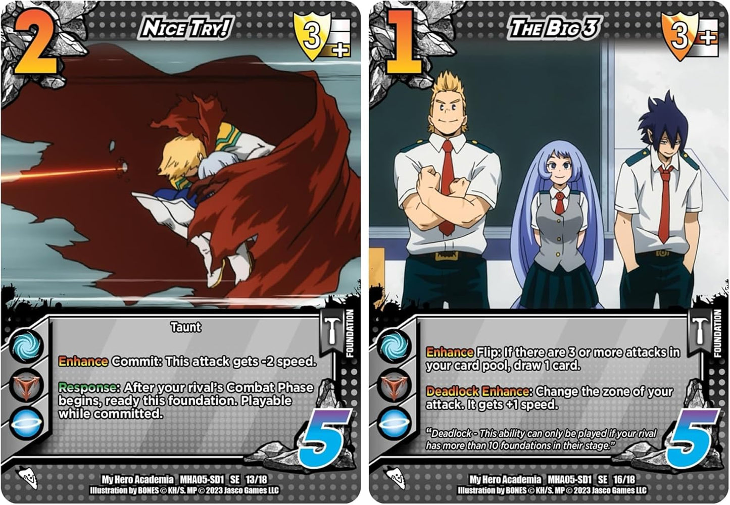 My Hero Academia Collectible Card Game Series 5: Clash Deck Mirio Togata - Ready to Play Out of The Box, 51 Card Deck & Playmat, MHA