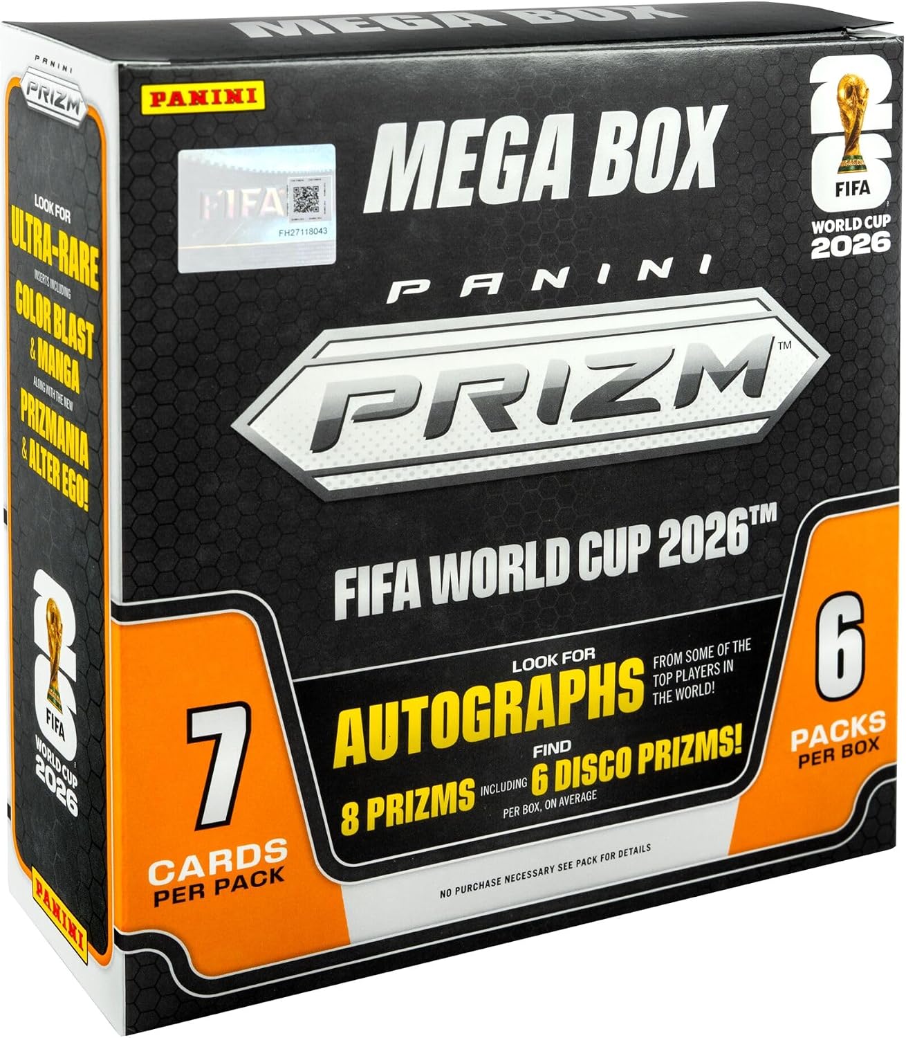 2026 Panini Prizm FIFA World Cup Trading Cards Mega Box