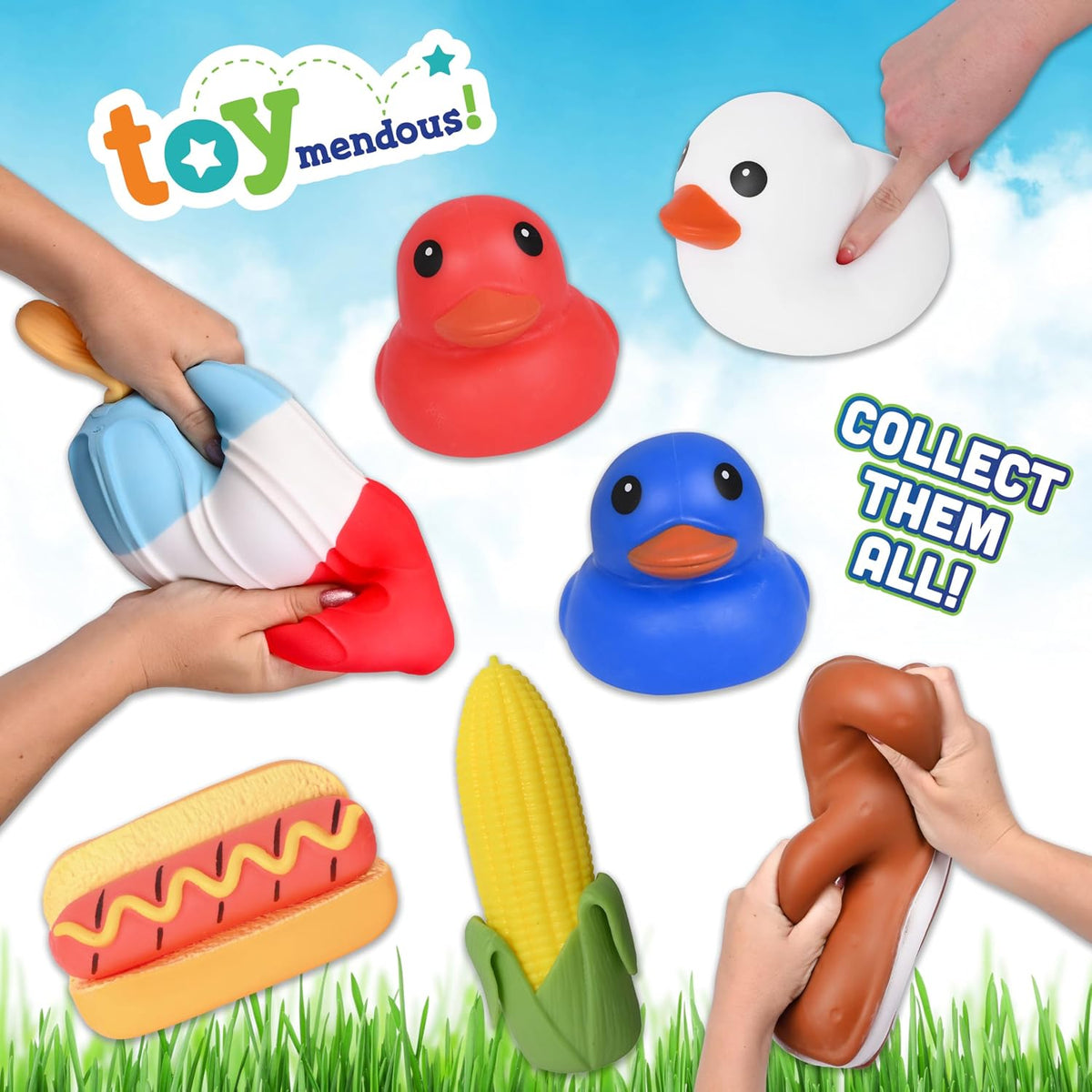 Toymendous Hot Dog Squish Toys
