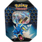 Pokemon SM11.5 Hidden Fates Gx Tin- Gyardos + 1 of 3 Foil Pokemon-GX Cards + 4 Booster Pack, Multicolor