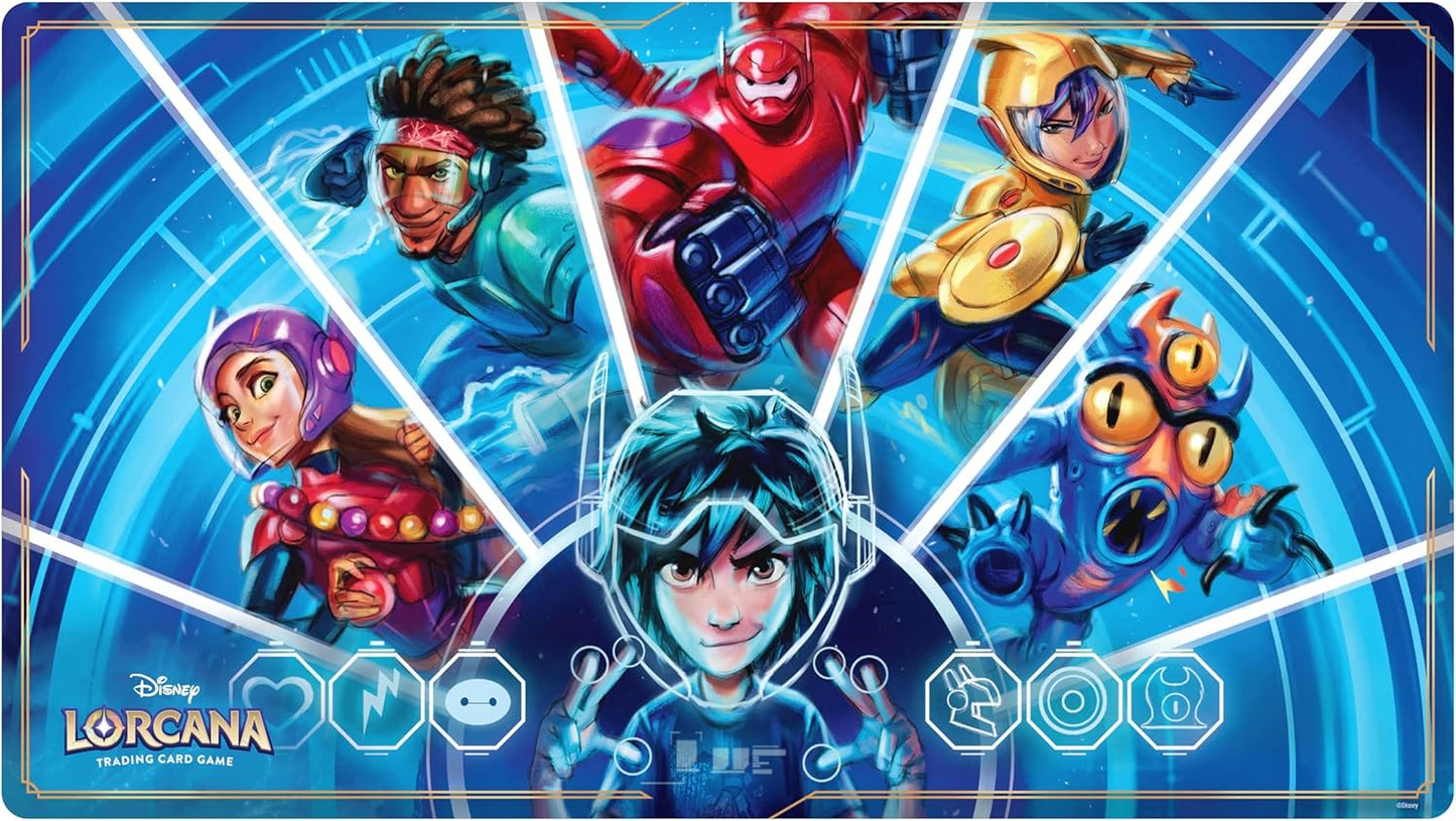 Ravensburger Disney Lorcana TCG: Archazia's Island Playmat Featuring Big Hero 6 - We Could Be Immortals | Protects Cards | Versatile Game, Desk, or Mouse Pad | Durable Non-Slip Surface | Ages 8+ - Presale Ships 03/21/2025