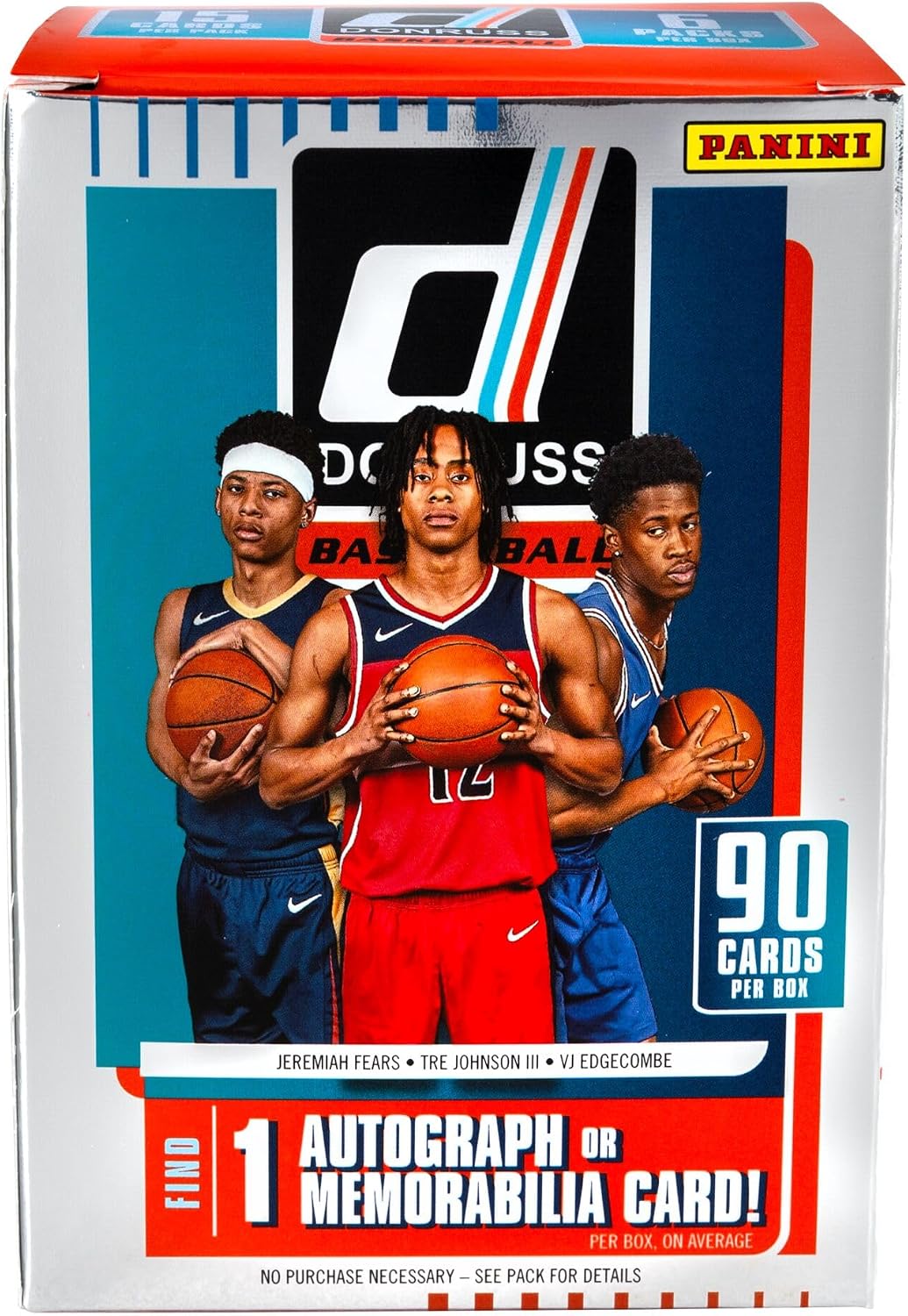 2025-26 Panini Donruss Basketball Retail Blaster Box – 6 Packs, 90 Cards – Look for Autographs, Memorabilia, Rated Rookies, Inserts & Exclusive Parallels