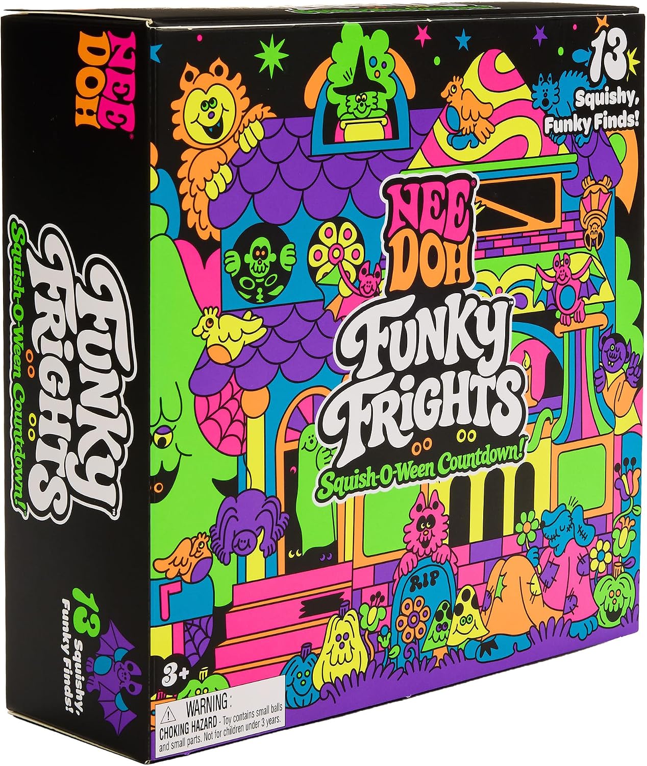 Schylling NeeDoh Funky Frights Squish-O-Ween Countdown (Pack of 1)