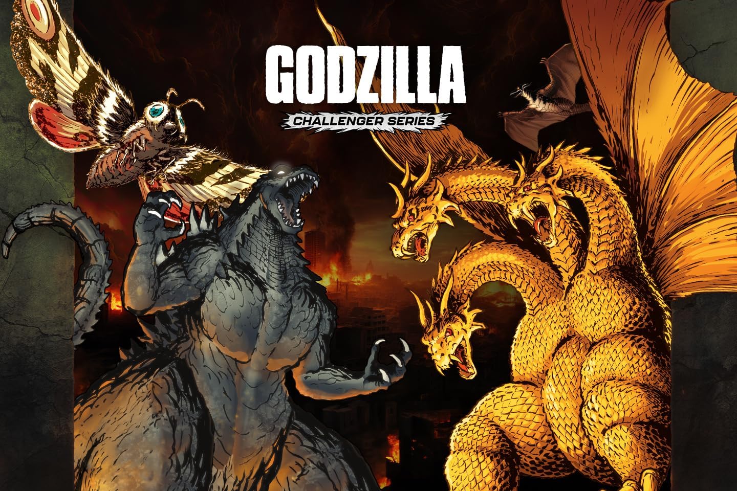 UniVersus Godzilla Challenger Series - King Ghidorah & Rodan Deck - 2 Character Decks, Ready to Play, Deck Building Card Game, Licensed, UVS Games