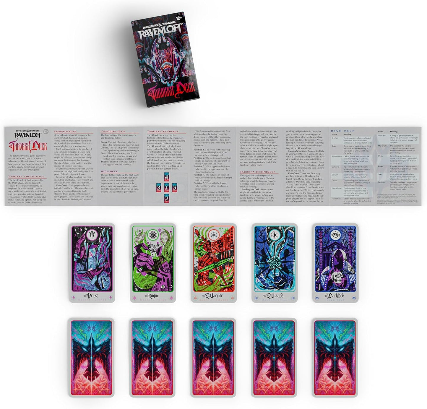 Dungeons & Dragons Ravenloft: Tarokka Deck (2026 Updated Deck) | D&D Accessories