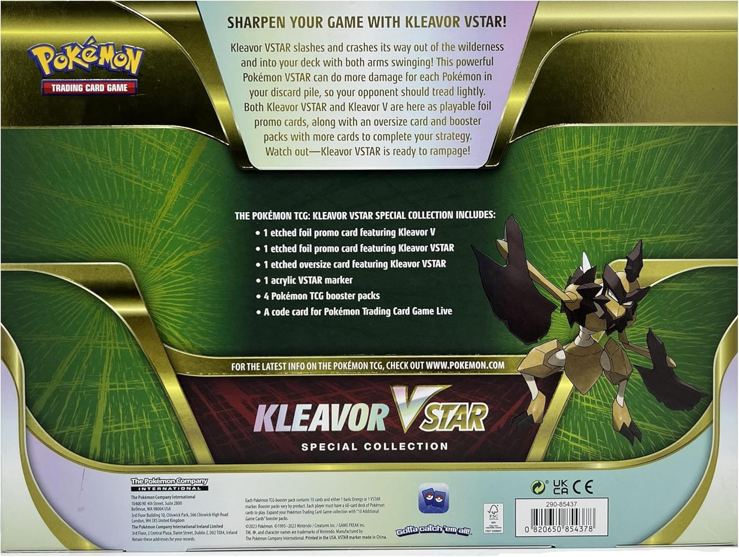 Pokemon TCG: Kleavor VSTAR Special Collection