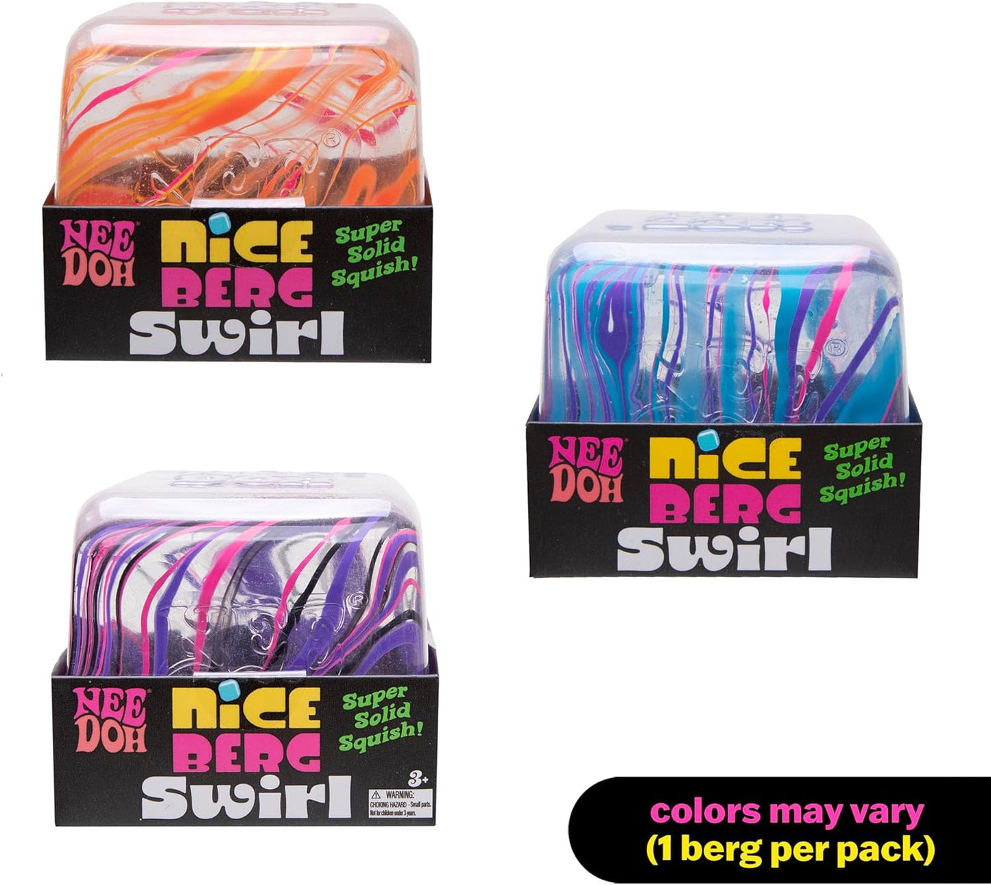 Schylling NeeDoh Swirl Nice Berg - Jumbo Squishy Squeezy Fun - Colors May Vary