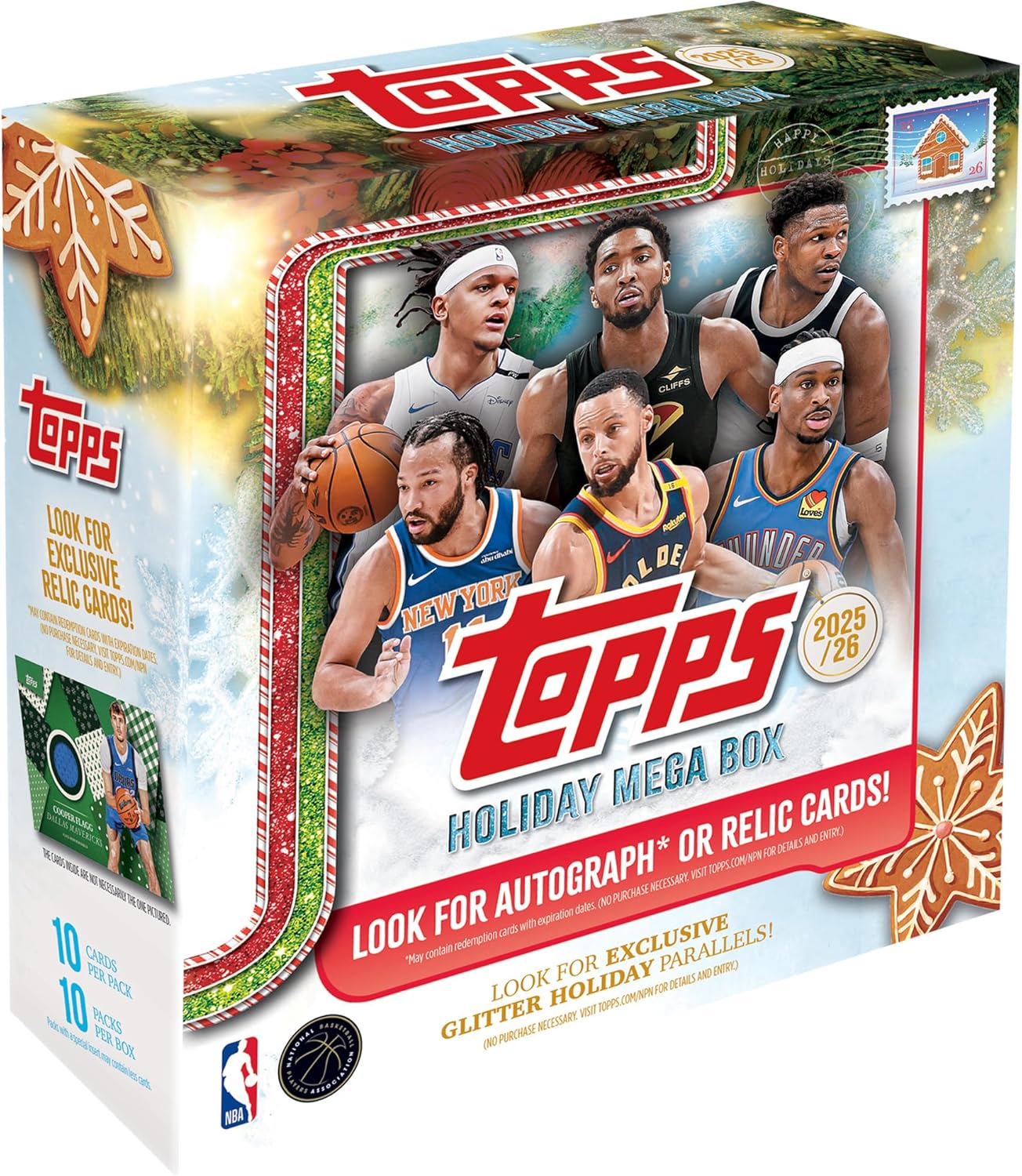 Topps 2025 Holiday Basketball Mega Box