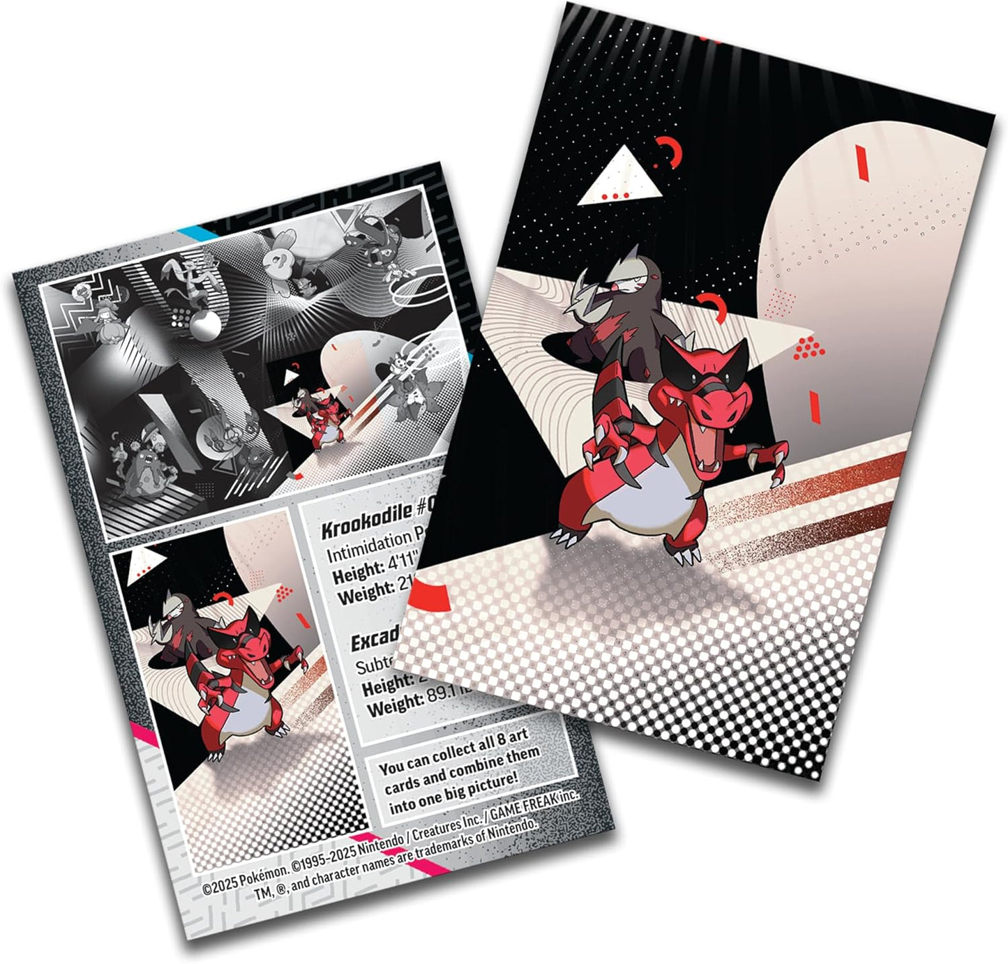 Pokemon TCG: Unova Mini Tin – Krookodile & Excadrill (2 Booster Packs & 1 Sticker Card)