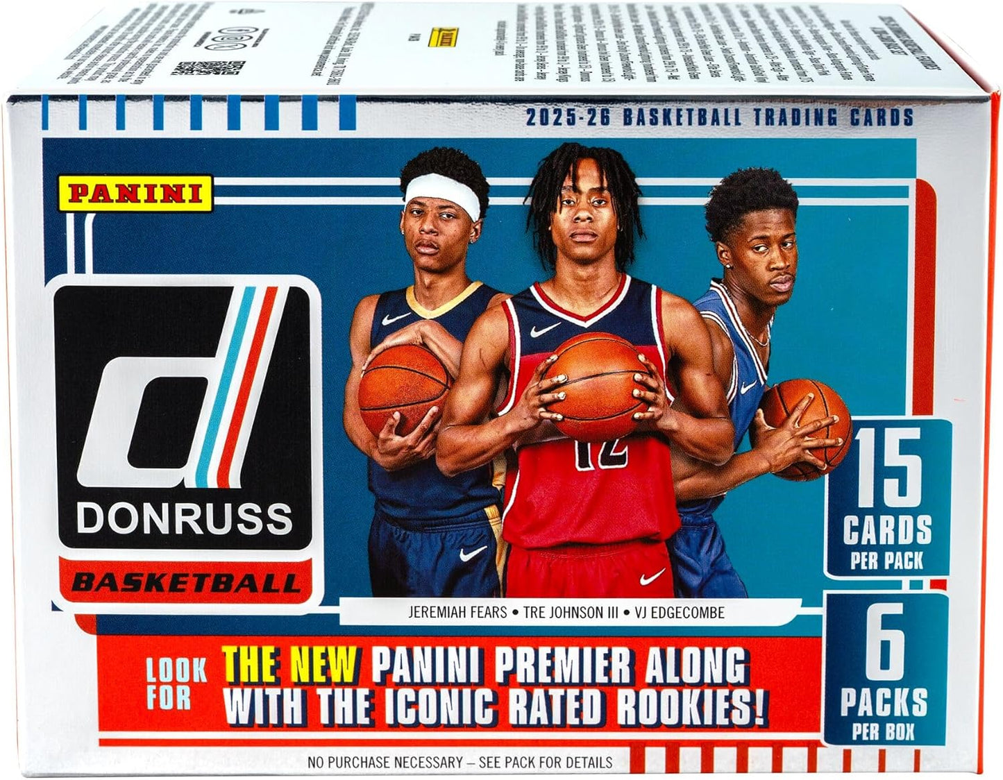 2025-26 Panini Donruss Basketball Retail Blaster Box – 6 Packs, 90 Cards – Look for Autographs, Memorabilia, Rated Rookies, Inserts & Exclusive Parallels