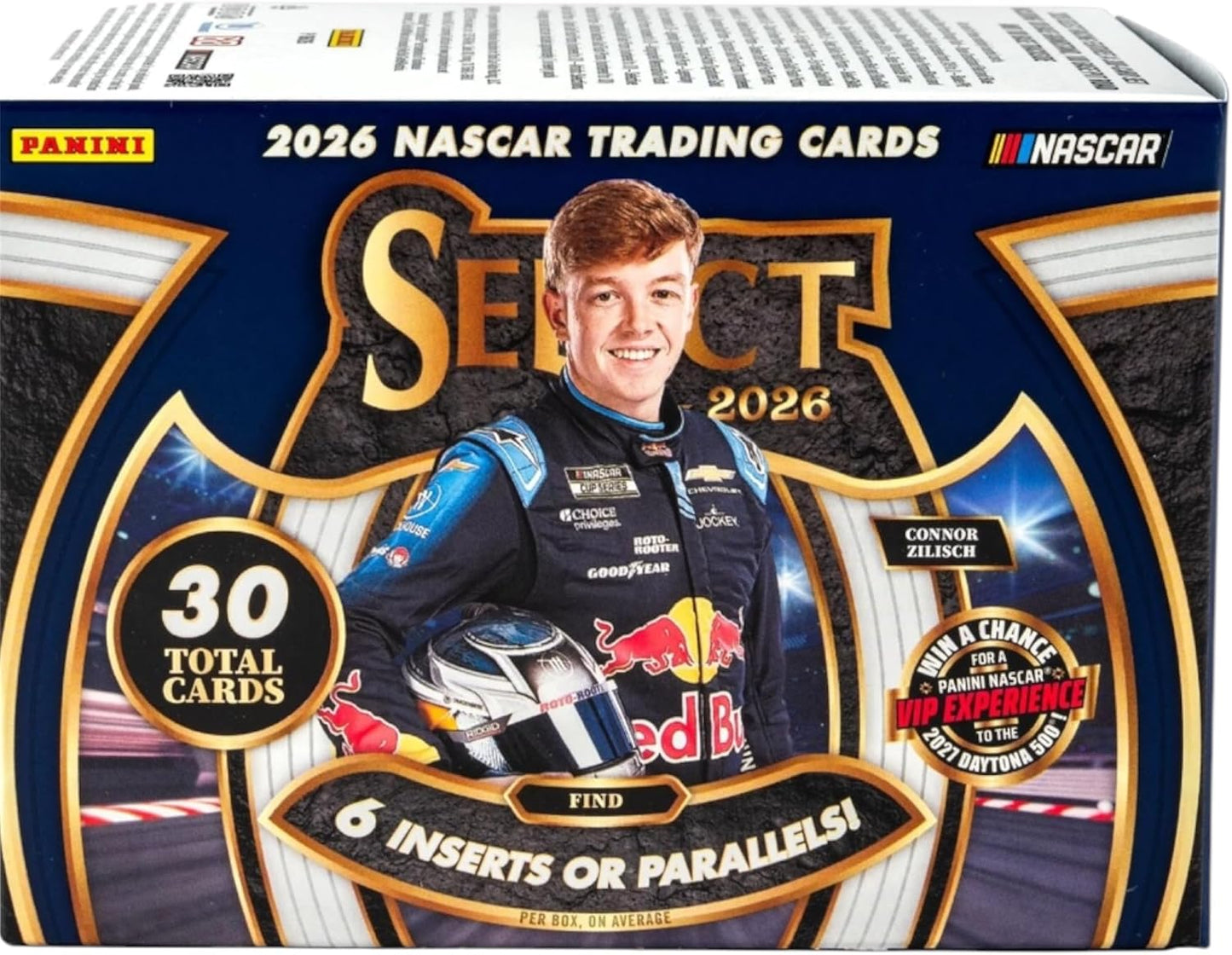 2026 Panini Select Racing Retail Blaster Box | NASCAR Trading Cards | Exclusive Retail Prizm Parallels | Rookie Cards, Inserts & Chase Autograph Memorabilia Cards | Collectible Sports Card Box