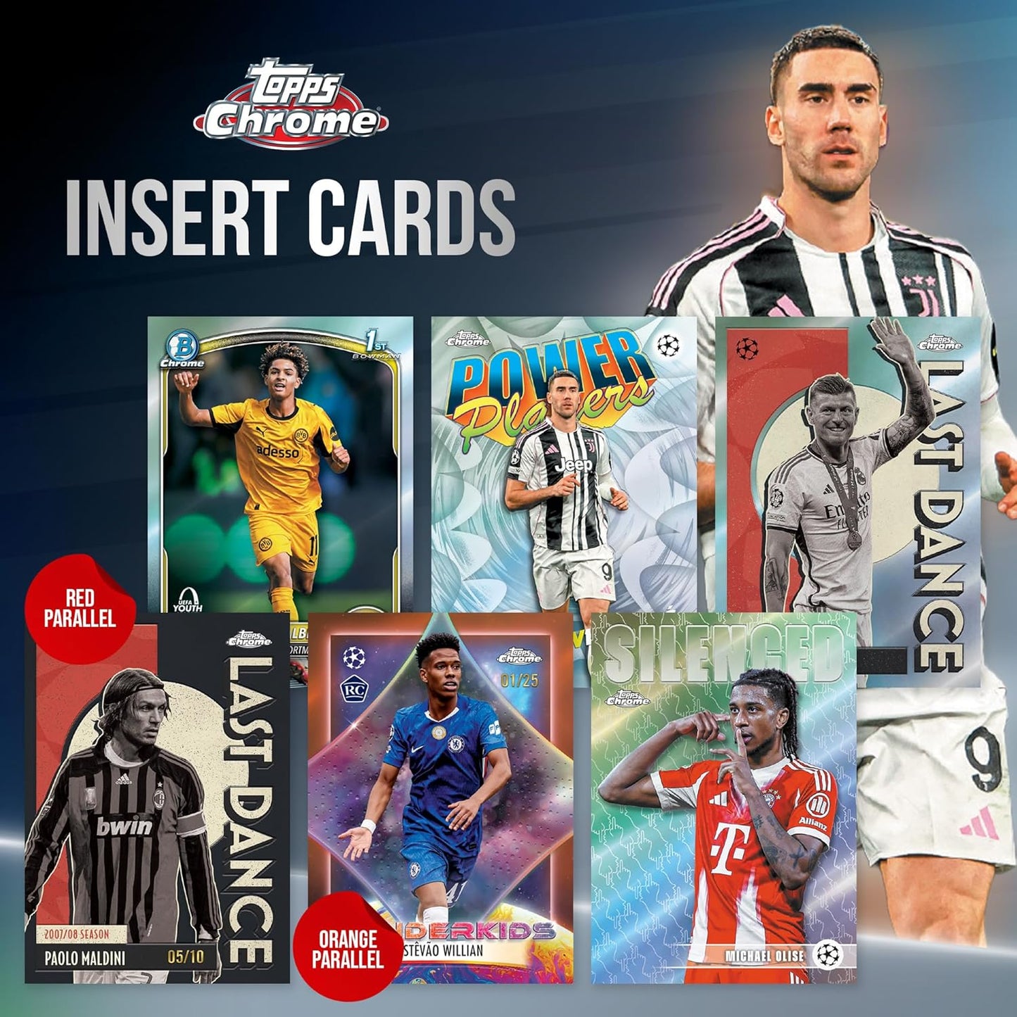2025-26 Topps Chrome UEFA Club Competitions Soccer - Factory Sealed - Value Box