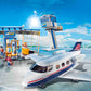PLAYMOBIL City Action 71153 Airport with Airplane, Includes Toy Plane with Detachable Roof, Toys for Children Ages 4 and Up