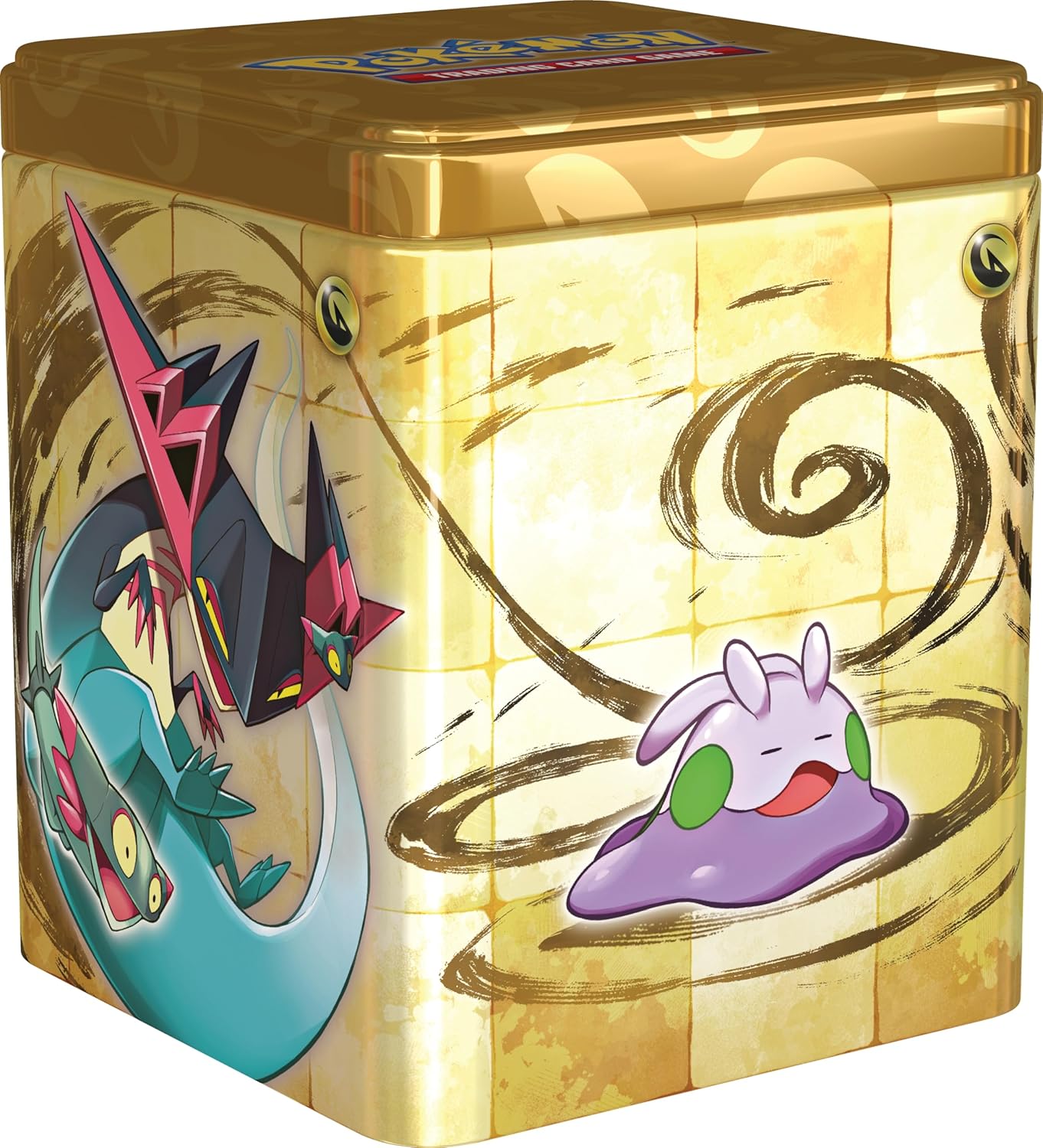 Pokemon TCG: 2024 Stacking Tin Dragon - 3 Packs, 2 Stickers