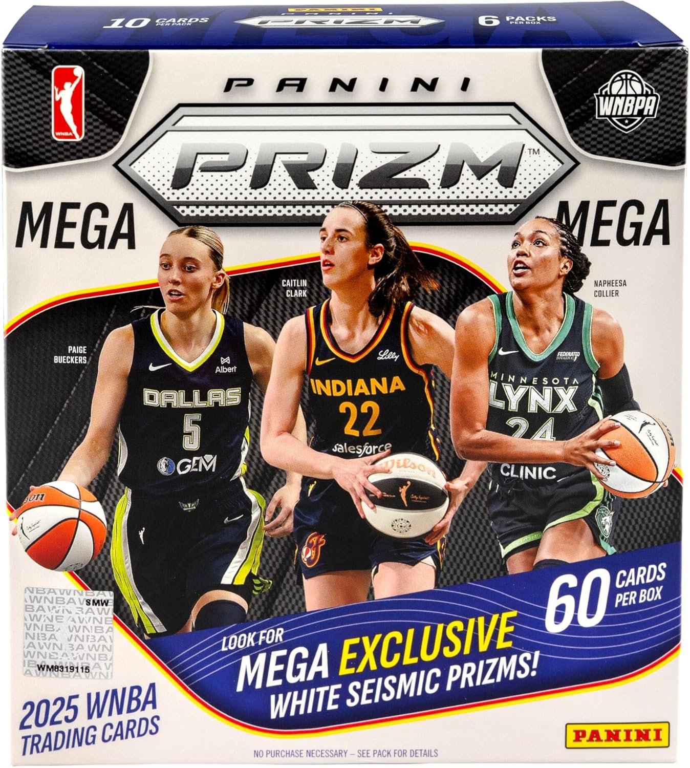 2025 Panini Prizm WNBA Basketball Mega Box