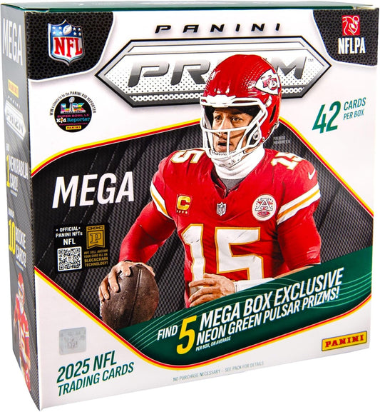 2025 Panini Prizm Football Mega Box (Green Pulsar Prizms)