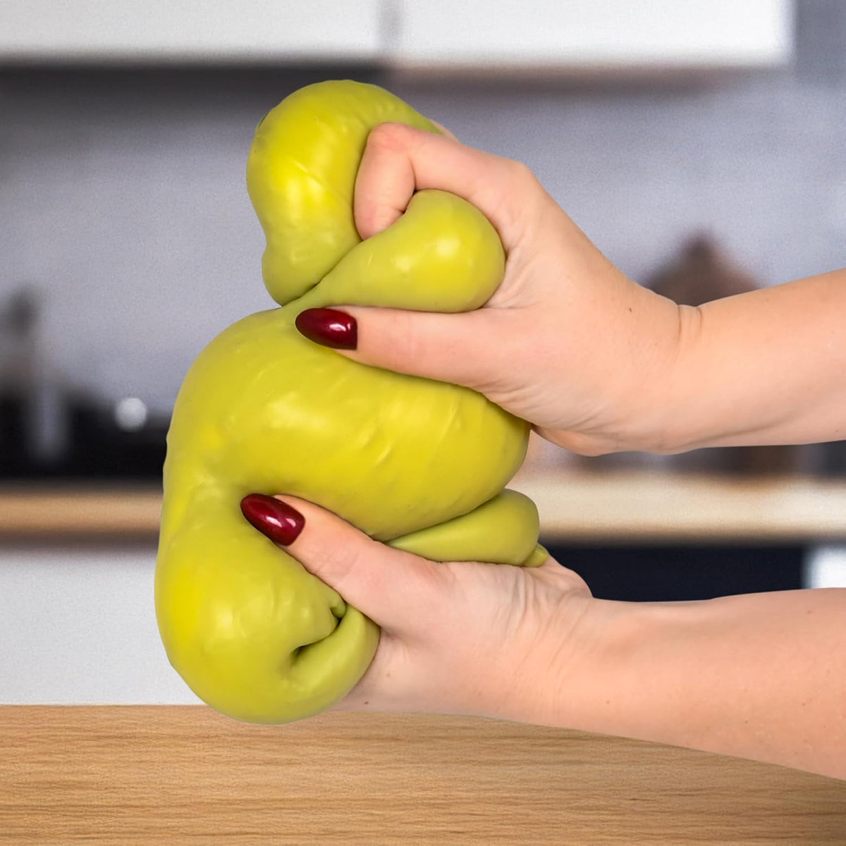 Toymendous Squishy Pickle, Jumbo 12 Inch Stress Relief Toy, Soft Squeezable Sensory Fidget for Kids, Teens and Adults