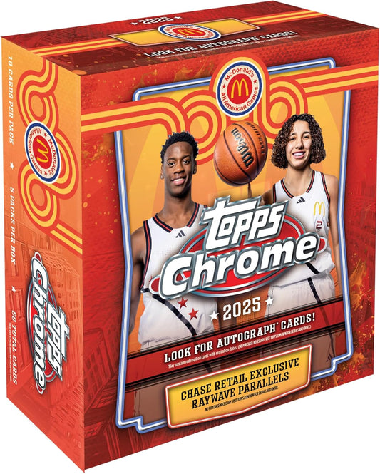 2025 Topps Chrome McDonald’s All-American Basketball Mega Box