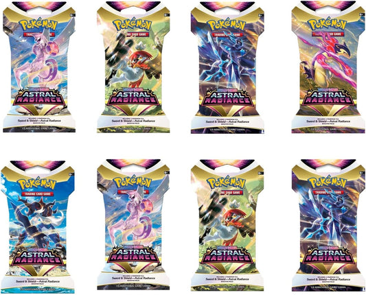 Pokemon Sword and Shield Astral Radiance Boosters - 8 Sleeved Packs!