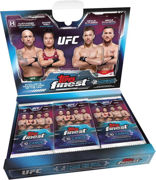 Topps 2025 UFC Finest Hobby Box - 2 Autographs Per Box