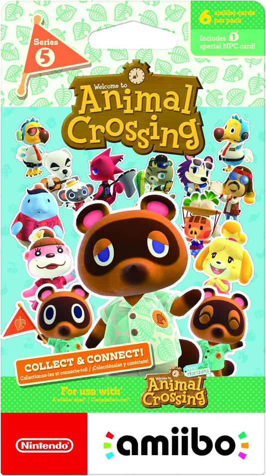 Nintendo Animal Crossing amiibo cards 6-pack - Series 5 - Nintendo Switch