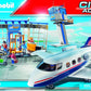 PLAYMOBIL City Action 71153 Airport with Airplane, Includes Toy Plane with Detachable Roof, Toys for Children Ages 4 and Up