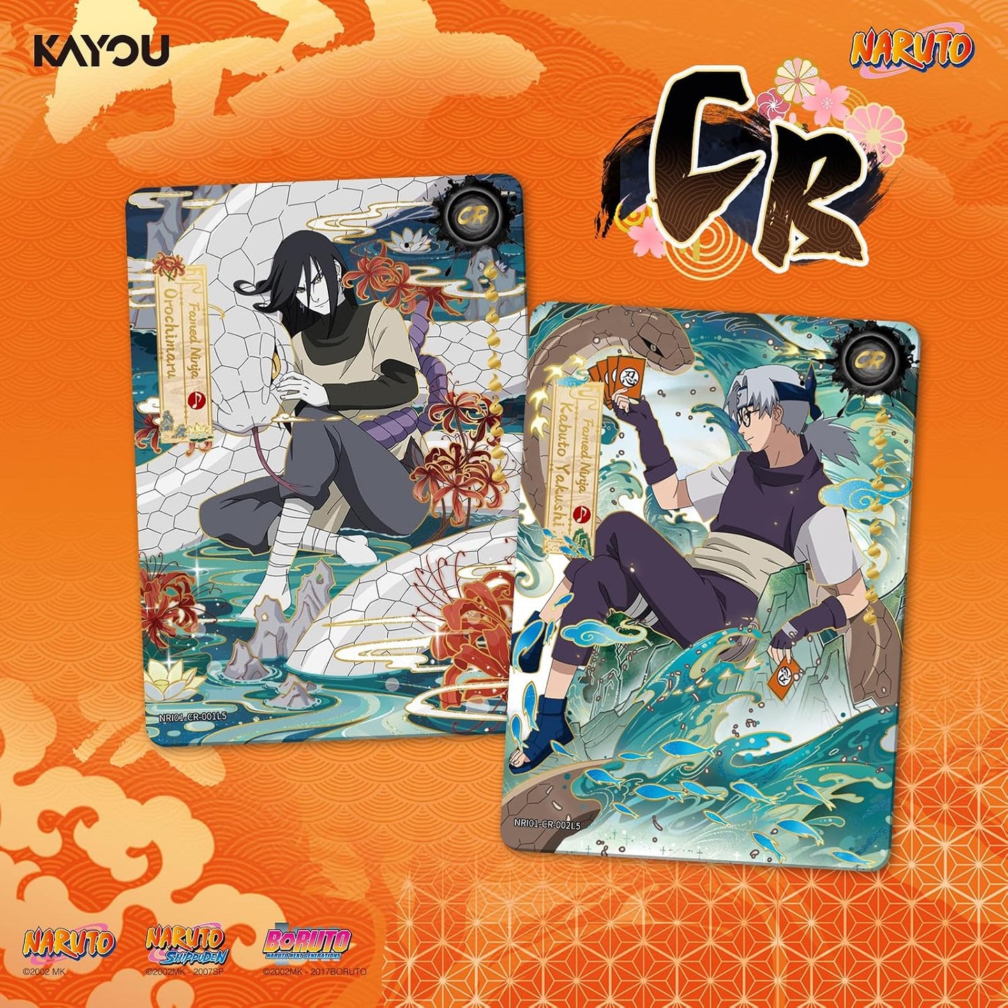 KAYOU Naruto Collectible Cards Earth Scroll Collector Box — 5 Packs, 8 Cards Per Pack | Smriti Series | Blind Pack TCG | Ages 8+