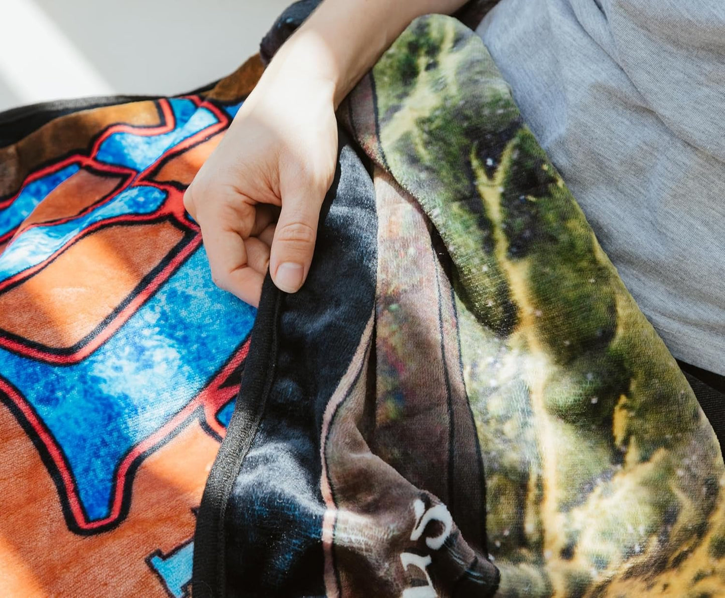 Surreal Entertainment Magic: The Gathering Black Lotus Card Double-Sided Fleece Throw Blanket for Sofa, Bed | 45 x 60 Inches