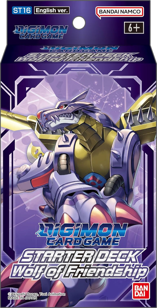 Bandai | Digimon Card Game: Starter Deck - Wolf of Friendship (ST16) | Card Game | Ages 6+ | 2 Players | 30 Minutes Playing