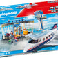 PLAYMOBIL City Action 71153 Airport with Airplane, Includes Toy Plane with Detachable Roof, Toys for Children Ages 4 and Up