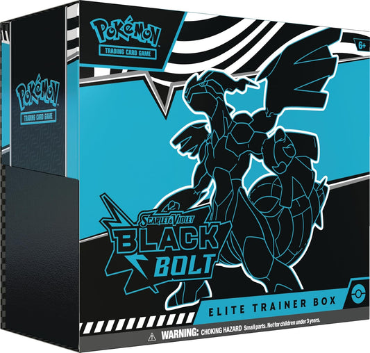Pokemon TCG Scarlet & Violet 10.5 Black Bolt Elite Trainer Box - 9 Packs, Promo Card - Presale Ships 07/18/2025