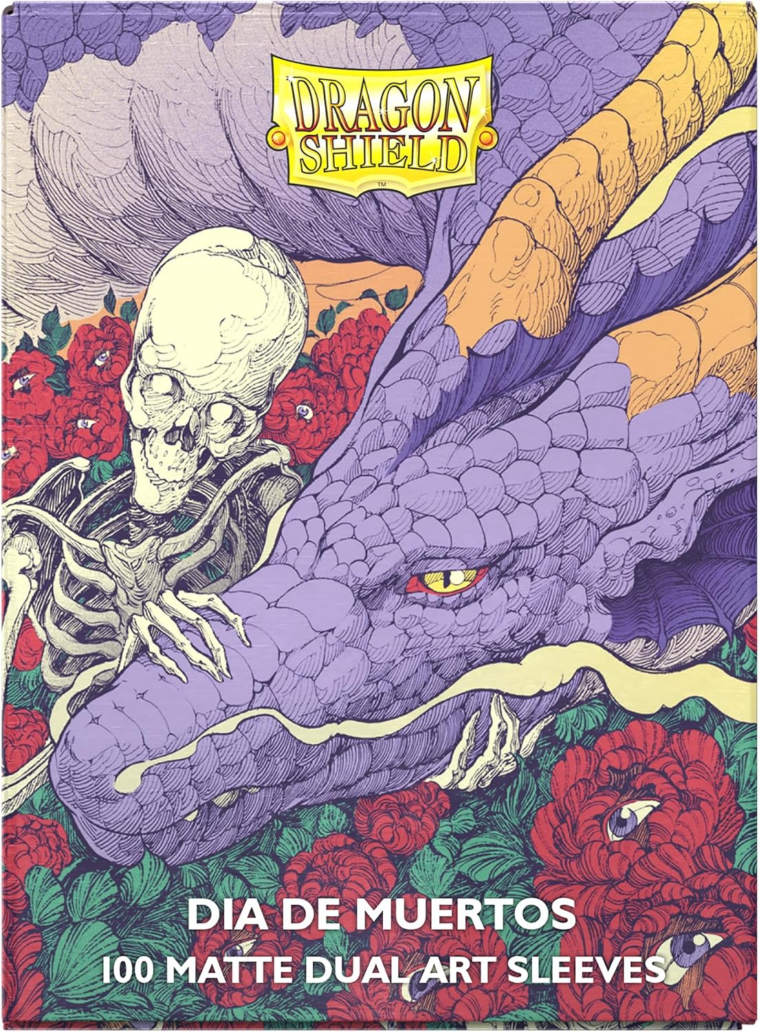 Dragon Shield | Matte Dual Art Sleeves | Dia De Muertos 2026 | 100 CT - Smooth & Tough Premium TCG Sleeves | Compatible with Pokemon, One Piece & Magic the Gathering