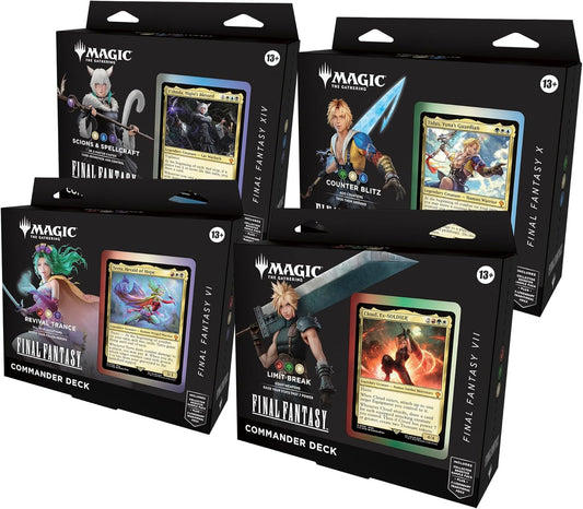 Magic: The Gathering Final Fantasy Commander Deck Bundle (Includes All 4 Decks) - Presale Ships 06/06/2025