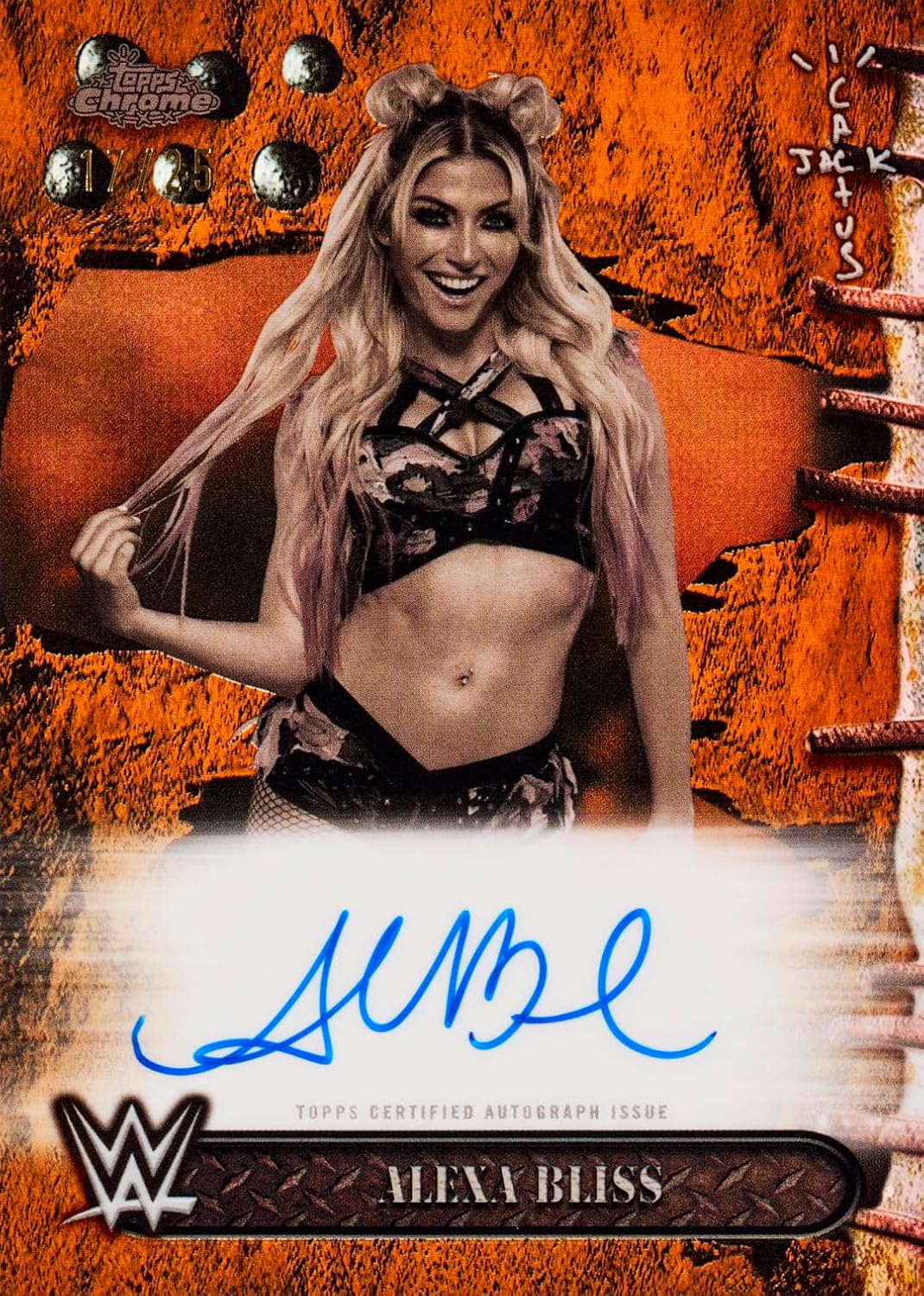 2025 Topps Chrome WWE x Cactus Jack Hobby Box