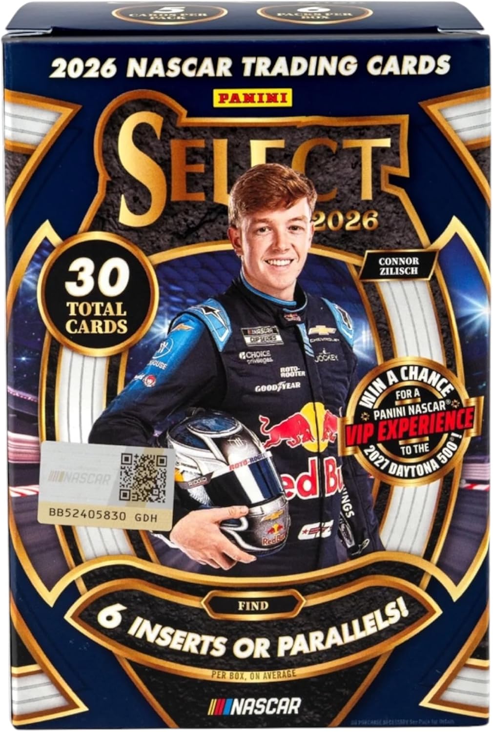2026 Panini Select Racing Retail Blaster Box | NASCAR Trading Cards | Exclusive Retail Prizm Parallels | Rookie Cards, Inserts & Chase Autograph Memorabilia Cards | Collectible Sports Card Box
