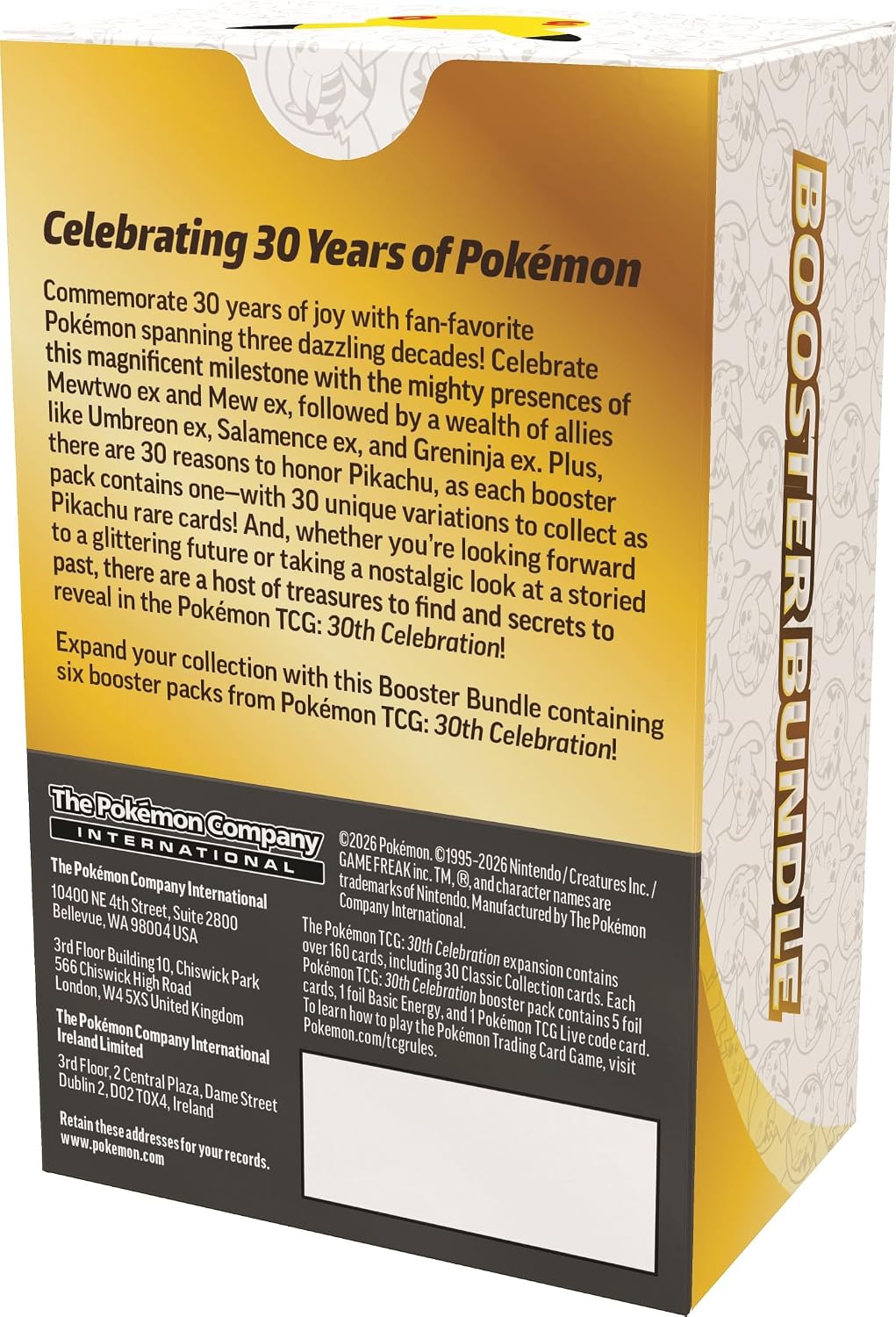 Pokemon TCG: 30th Celebration Booster Bundle