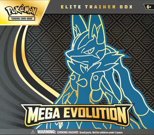Pokemon TCG: Mega Evolution Elite Trainer Box - Mega Lucario (9 Packs, Promo Card) - Presale Ships 09/26/2025