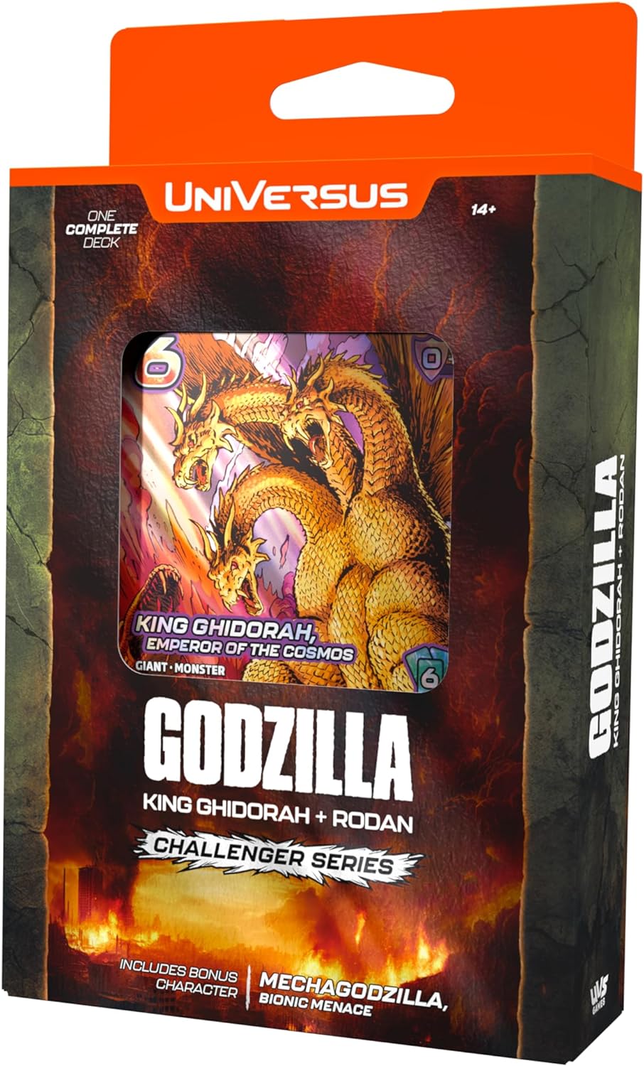 UniVersus Godzilla Challenger Series - King Ghidorah & Rodan Deck - 2 Character Decks, Ready to Play, Deck Building Card Game, Licensed, UVS Games