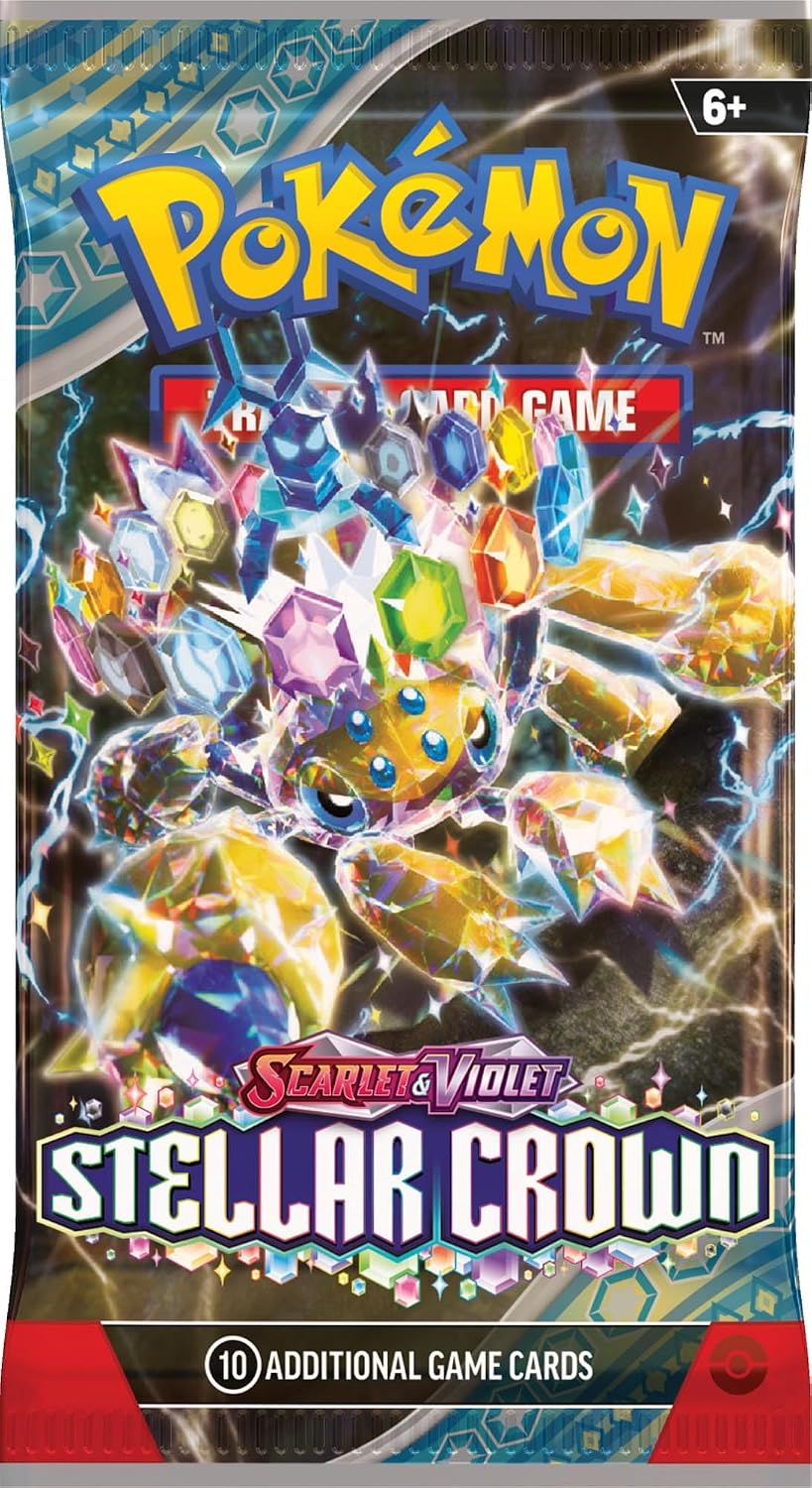 Pokemon TCG: Scarlet & Violet Stellar Crown Booster Pack - 10 Cards