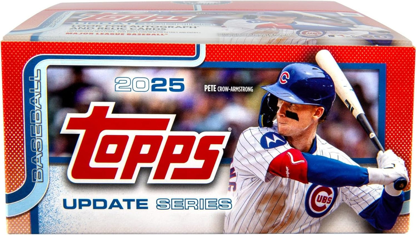 2025 Topps Updates Baseball Trading Cards 20ct Booster Display Box, Look for Rookie Cards!