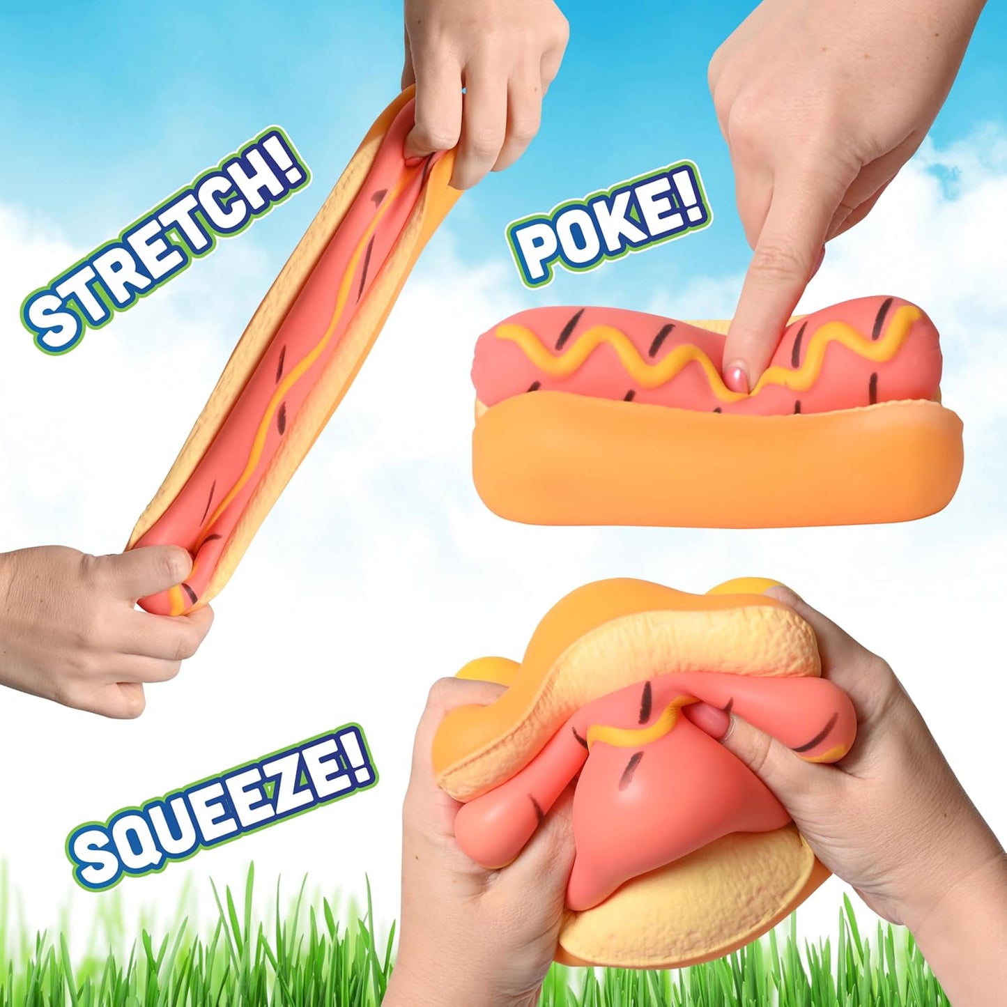 Toymendous Hot Dog Squish Toys